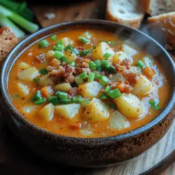 Die Würzige Cajun-Kartoffelsuppe ist ein köstliches und herzhaftes Gericht, das die reiche kulinarische Tradition des Südens der USA widerspiegelt. Mit einer Kombination aus frischen Zutaten, einer cremigen Textur und einer perfekten Balance aus Gewürzen bietet diese Suppe nicht nur eine Wohltat für den Gaumen, sondern auch eine Erwärmung an kalten Tagen. Egal, ob Sie nach einem sättigenden Abendessen suchen oder einfach nur Ihre Familie mit etwas Besonderem verwöhnen möchten, diese Suppe ist die ideale Wahl.