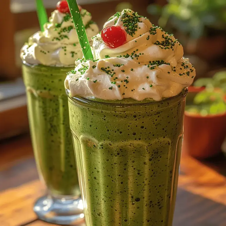 Für die Zubereitung dieses klassischen Shamrock Shakes benötigen Sie eine handvoll einfacher Zutaten, die zusammen eine harmonische Geschmackskombination ergeben. Hier ist eine detaillierte Beschreibung der Hauptzutaten: