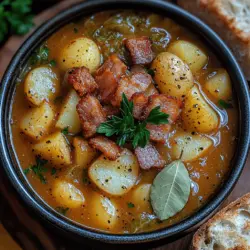 Um eine wirklich geschmackvolle Bacon-Kohl-Kartoffelsuppe zuzubereiten, sind die richtigen Zutaten entscheidend. Lassen Sie uns die Hauptbestandteile im Detail betrachten: