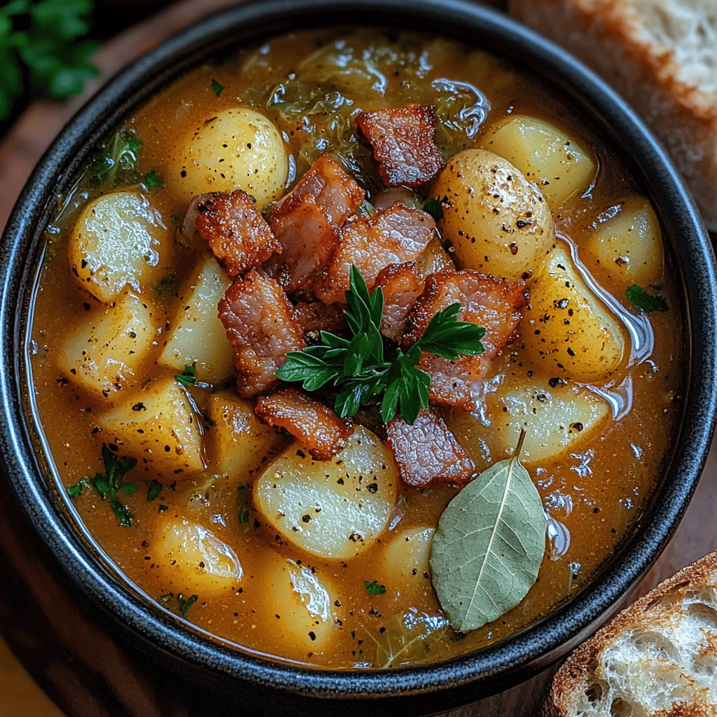 Um eine wirklich geschmackvolle Bacon-Kohl-Kartoffelsuppe zuzubereiten, sind die richtigen Zutaten entscheidend. Lassen Sie uns die Hauptbestandteile im Detail betrachten: