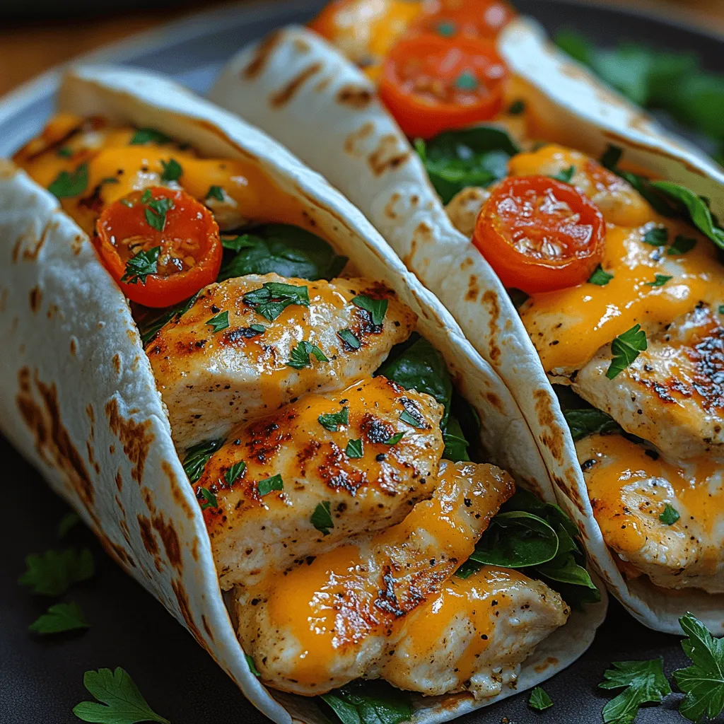 Die Auswahl der richtigen Zutaten ist entscheidend für den Geschmack und die Qualität Ihrer Cheesy Garlic Chicken Wraps. Hier sind die wichtigsten Zutaten und ihre Vorteile: