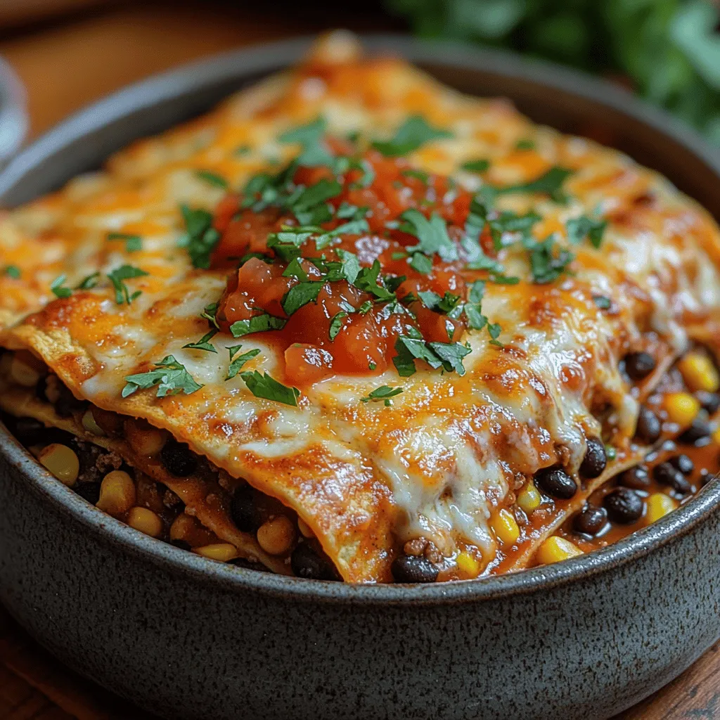 Für die Zubereitung der Mexikanischen Lasagna Freude benötigen Sie eine Auswahl an Zutaten, die sowohl Geschmack als auch Textur bieten. Hier sind die Hauptbestandteile, die Ihnen helfen, diese köstliche Lasagne zuzubereiten: