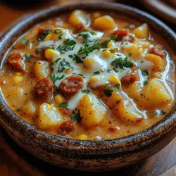Die Chorizo ist das Herzstück dieser Suppe und verleiht ihr eine unverwechselbare Würze. Diese spanische Wurst wird aus Schweinefleisch und Paprika hergestellt und hat eine charakteristische rote Farbe, die aus dem verwendeten Paprikapulver stammt. Je nach Sorte kann die Chorizo mild bis sehr scharf sein, weshalb Sie je nach Vorliebe die passende Wurst auswählen können. Achten Sie darauf, die Wurst ohne Darm zu kaufen, damit sie sich beim Anbraten gut zerkleinern lässt.