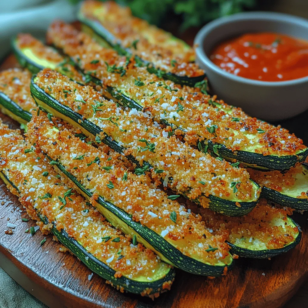 Bevor wir mit der Zubereitung beginnen, werfen wir einen Blick auf die Zutaten, die Sie benötigen, um diese köstlichen Parmesan-Zucchini-Pommes zuzubereiten: