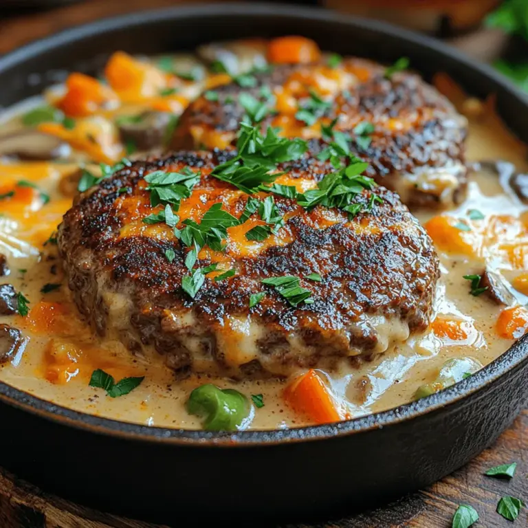 Die Auswahl der richtigen Zutaten ist entscheidend für den Geschmack und die Qualität des Gerichts. Hier sind die Hauptbestandteile, die Sie benötigen, um einen köstlichen Amish Comfort Hamburger Steak Auflauf zuzubereiten: