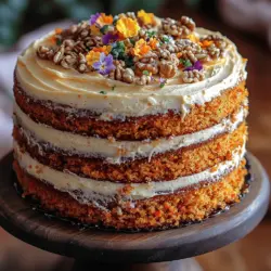 Der Goldene Ernte Karottenkuchen ist ein wahrhaftiger Genuss, der nicht nur durch seinen köstlichen Geschmack besticht, sondern auch durch seine saftige Textur und die aromatischen Gewürze, die den Herbst in jede Gabel bringen. Dieser Kuchen kombiniert die Süße von frischen Karotten und saftiger Ananas mit einem cremigen Frischkäse-Frosting, was ihn zum perfekten Dessert für jede Feier macht. Ob für einen Geburtstag, ein Familienfest oder einfach als süße Belohnung nach einem langen Tag – dieser Karottenkuchen wird Ihre Gäste begeistert.