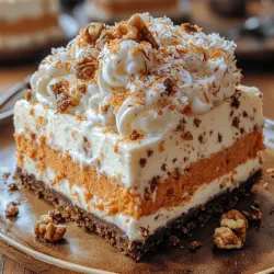 Die Karottenkuchenschicht ist das Herzstück dieses Desserts und sorgt für eine wunderbare Feuchtigkeit und einen natürlichen Süßgeschmack. Hier sind die Hauptbestandteile:
