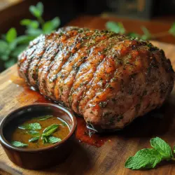 Um diesen herzhaften Kräuterkruste-Lammbraten mit frischer Minzsauce zuzubereiten, benötigen Sie die folgenden Zutaten: