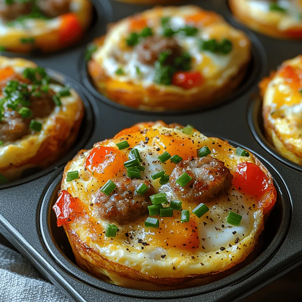 Die Mini Frühstücks-Omeletts sind nicht nur köstlich, sondern bieten auch zahlreiche gesundheitliche Vorteile. Sie sind nahrhaft, proteinreich und können ganz nach Ihrem Geschmack und Ihren Vorlieben angepasst werden. Hier sind einige der Vorteile, die diese kleinen Omeletts mit sich bringen: