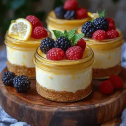 No-Bake Desserts sind in den letzten Jahren immer beliebter geworden, und das aus gutem Grund. Sie bieten die perfekte Kombination aus Einfachheit und Geschmack, ohne dass man den Ofen anschalten muss. Besonders in den warmen Monaten sind solche Desserts eine willkommene Abkühlung und bringen frische Aromen auf den Tisch. Ein hervorragendes Beispiel dafür ist unser Rezept für spritzige No-Bake Zitronen-Käsekuchen-Gläser. Dieses Dessert vereint die cremige Textur von Käsekuchen mit der erfrischenden Note von Zitrone, was es ideal für Sommerpartys, Grillabende oder einfach als süßen Abschluss eines schönen Essens macht.