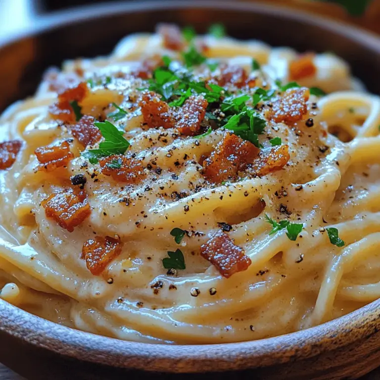 Die Auswahl der richtigen Zutaten ist entscheidend für den Erfolg Ihres Gerichts. Im Folgenden finden Sie die Hauptbestandteile, die Sie benötigen, um Ihre Cremige Bacon Spaghetti Carbonara zuzubereiten.