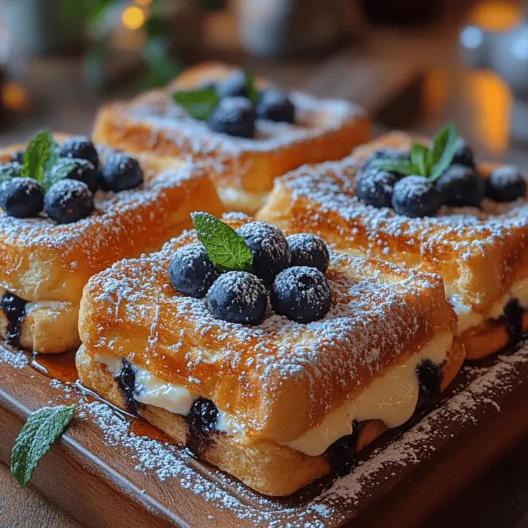 Wenn es um das perfekte Frühstück geht, sollte der Blueberry Bliss Cream Cheese French Toast Auflauf ganz oben auf Ihrer Liste stehen. Dieser köstliche Auflauf vereint die Aromen von frischen Heidelbeeren, cremigem Frischkäse und zartem Briochebrot zu einem Frühstück, das sowohl an Wochentagen als auch an besonderen Anlässen begeistert. Ob für ein gemütliches Familienfrühstück am Sonntag oder für ein festliches Brunch mit Freunden – dieser Auflauf ist nicht nur lecker, sondern auch einfach zuzubereiten.