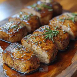 Willkommen in der verführerischen Welt der Aromen! Heute präsentieren wir Ihnen ein Rezept, das sowohl Ihre Geschmacksknospen als auch Ihre Gäste begeistern wird: Karamellisiertes Schokoladenbraunes Zuckers Balsamico-Schweinefilet. Dieses Gericht ist nicht nur ein Fest für die Sinne, sondern auch ein echter Hingucker auf jedem Tisch. Die harmonische Kombination aus süßen und herzhaften Zutaten macht dieses Rezept zum Highlight Ihres nächsten Dinners.
