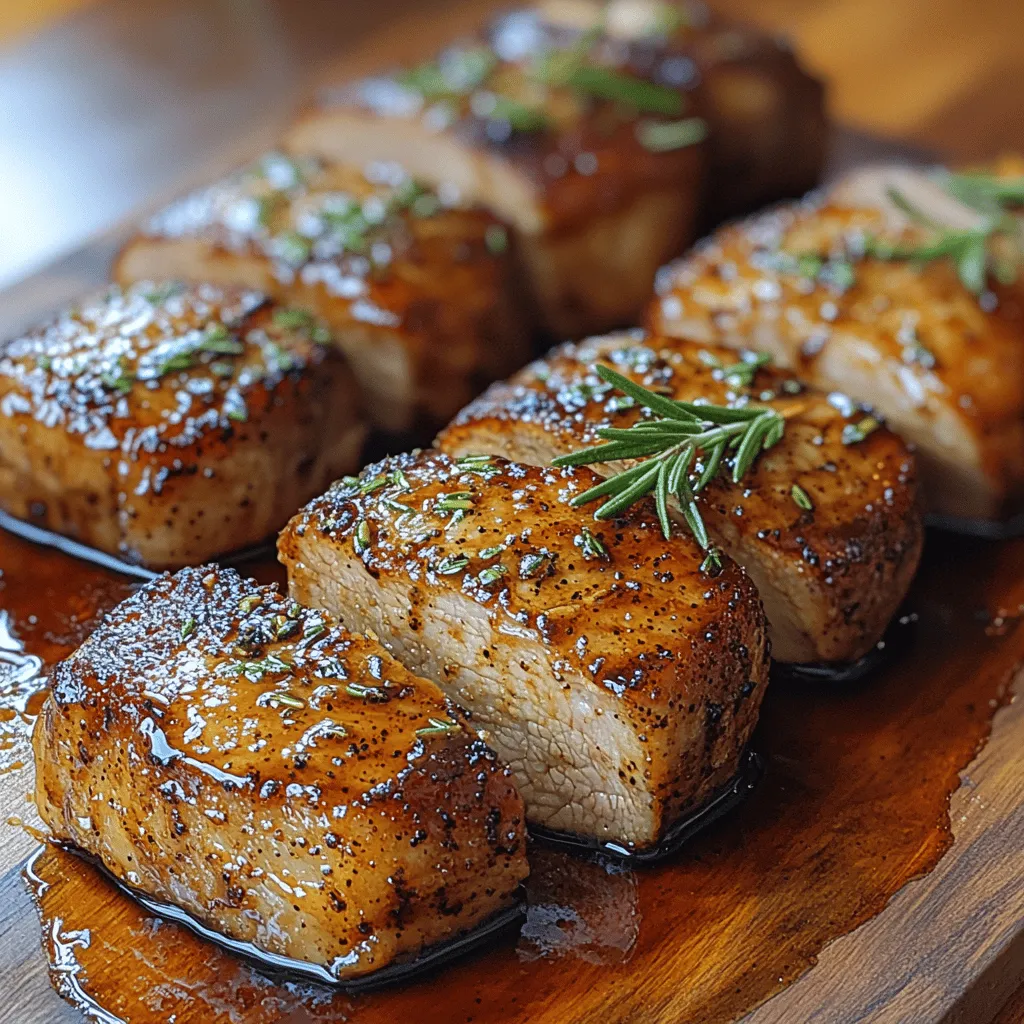 Willkommen in der verführerischen Welt der Aromen! Heute präsentieren wir Ihnen ein Rezept, das sowohl Ihre Geschmacksknospen als auch Ihre Gäste begeistern wird: Karamellisiertes Schokoladenbraunes Zuckers Balsamico-Schweinefilet. Dieses Gericht ist nicht nur ein Fest für die Sinne, sondern auch ein echter Hingucker auf jedem Tisch. Die harmonische Kombination aus süßen und herzhaften Zutaten macht dieses Rezept zum Highlight Ihres nächsten Dinners.