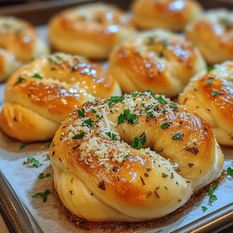 Buttrige Knoblauchknoten mit Parmesan sind eine wahre Gaumenfreude, die sowohl in geselligen Runden als auch bei festlichen Anlässen glänzen kann. Diese köstlichen Häppchen sind nicht nur einfach zuzubereiten, sondern überzeugen auch durch ihre perfekte Kombination aus knuspriger Außenseite und weichem, aromatischem Inneren. Der verführerische Duft von frischem Knoblauch und der herzhaft-würzige Geschmack von Parmesan machen diese Knoten unwiderstehlich. Egal, ob Sie sie als Snack, Beilage oder Teil eines Buffets servieren möchten, sie werden schnell zum Star auf jedem Tisch. In diesem Artikel erfahren Sie alles, was Sie über dieses köstliche Rezept wissen müssen, einschließlich der Zutaten, der Zubereitung und vielseitiger Serviervorschläge.