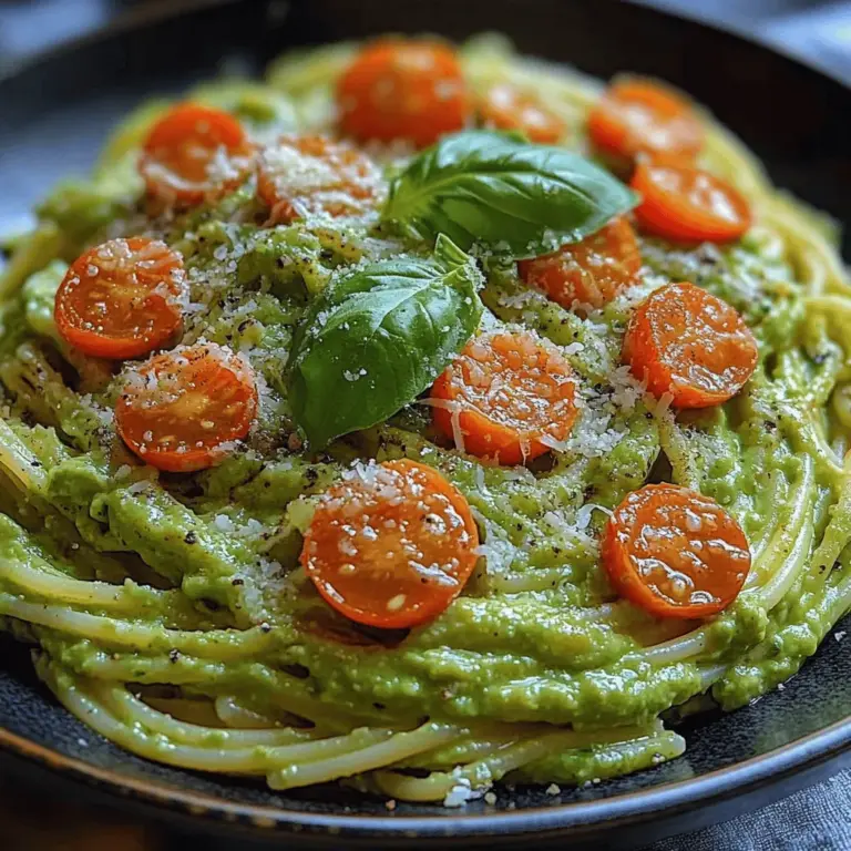 Bevor wir uns dem Zubereitungsprozess widmen, werfen wir einen detaillierten Blick auf die Zutaten, die für die cremige Avocado-Pasta benötigt werden: