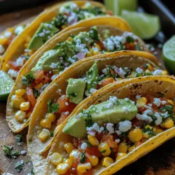Der Hauptbestandteil dieser Tacos sind frische Süßmaiskörner. Mais ist nicht nur lecker, sondern hat auch viele gesundheitliche Vorteile. Er ist reich an Ballaststoffen, Vitaminen und Mineralstoffen, die gut für das Herz und die Verdauung sind. Frischer Mais hat einen süßeren Geschmack und eine knackigere Textur im Vergleich zu tiefgekühltem oder konserviertem Mais.