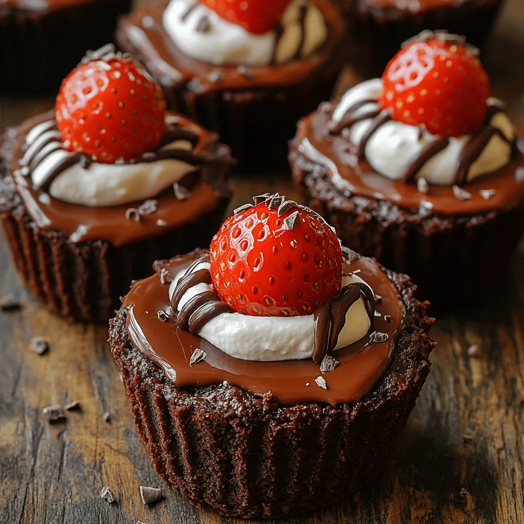 Entdecken Sie die himmlische Kombination aus saftigen Brownies und frischen Erdbeeren in einem unwiderstehlichen Dessert – den dekadenten schokoladen-getauchten Erdbeer-Brownie-Tassen. Dieses Rezept vereint die köstliche Textur von Brownies mit der Frische von Erdbeeren und einem Überzug aus zartschmelzender Schokolade. Perfekt für besondere Anlässe, Partys oder einfach nur als süße Belohnung für sich selbst, sind diese kleinen Leckereien ein wahrer Genuss.