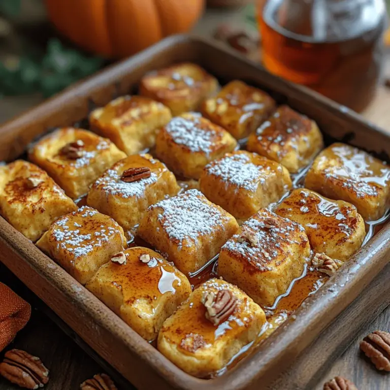 Um diesen köstlichen Kürbisgewürz French Toast Auflauf zuzubereiten, benötigen Sie eine sorgfältige Auswahl an Zutaten, die jeweils eine spezifische Funktion im Rezept erfüllen. Hier ist eine detaillierte Übersicht der benötigten Zutaten und deren Bedeutung: