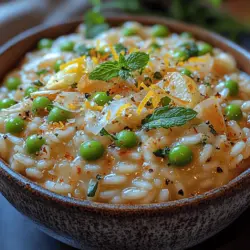 Willkommen in der Welt der italienischen Küche, wo Risotto eine der beliebtesten und vielseitigsten Speisen ist. Dieses cremige Frühlings-Erbsen-Risotto ist nicht nur ein Genuss für den Gaumen, sondern auch eine Hommage an die frischen Zutaten, die der Frühling zu bieten hat. Risotto ist ein klassisches italienisches Gericht, das traditionell aus Arborio-Reis zubereitet wird, der für seine Fähigkeit bekannt ist, die perfekte cremige Konsistenz zu erreichen.