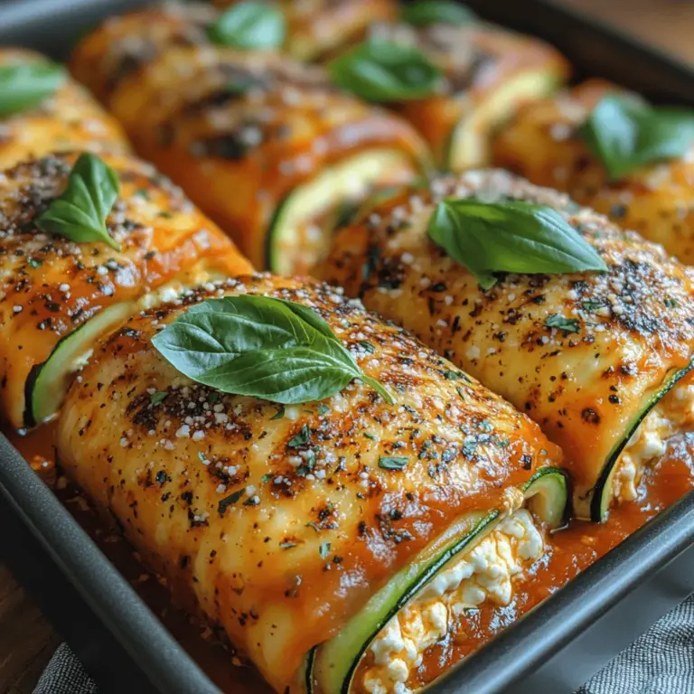 Zucchini ist die Hauptzutat für diese Röllchen und bringt nicht nur einen milden, aber köstlichen Geschmack mit sich, sondern hat auch eine Vielzahl gesundheitlicher Vorteile.