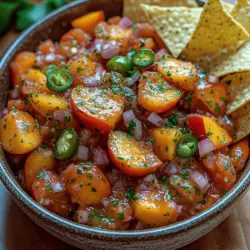 Frische Zutaten sind das Herzstück jeder großartigen Salsa. Sie sind nicht nur für den Geschmack entscheidend, sondern auch für die Nährstoffe, die sie bieten. Wenn Sie reife Tomaten und Pfirsiche verwenden, stellen Sie sicher, dass Ihre Salsa das volle Aroma und die gesundheitlichen Vorteile dieser Früchte zur Geltung bringt.