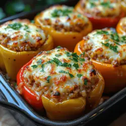 Gefüllte Paprika sind nicht nur lecker, sondern auch äußerst gesund. Sie bestehen aus einer bunten Mischung von Zutaten, die reich an Nährstoffen sind. Paprika ist eine hervorragende Quelle für Vitamine, insbesondere Vitamin C und Vitamin A, während die Füllung aus Putenhackfleisch und Reis zusätzliche Nährstoffe liefert.