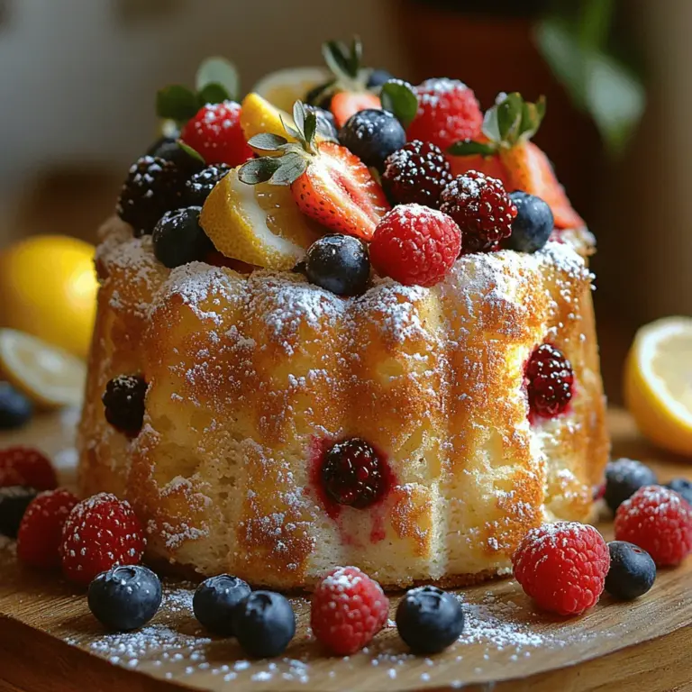 Der Zitronen-Beeren-Genuss Engelshaar-Kuchen ist ein wahres Meisterwerk der Backkunst, das nicht nur durch seine luftige Textur besticht, sondern auch durch die erfrischende Kombination aus spritzigen Zitronen und saftigen, bunten Beeren. Dieses köstliche Dessert ist perfekt für jede Gelegenheit, sei es ein festliches Familienessen, ein nachmittäglicher Kaffeeklatsch oder einfach nur eine süße Belohnung nach einem langen Tag. In diesem Artikel erfahren Sie alles, was Sie über diesen leichten und fruchtigen Kuchen wissen müssen – von den Zutaten und der Zubereitung bis hin zu interessanten Hintergrundinformationen über Engelshaar-Kuchen und die gesundheitlichen Vorteile der verwendeten Zutaten.