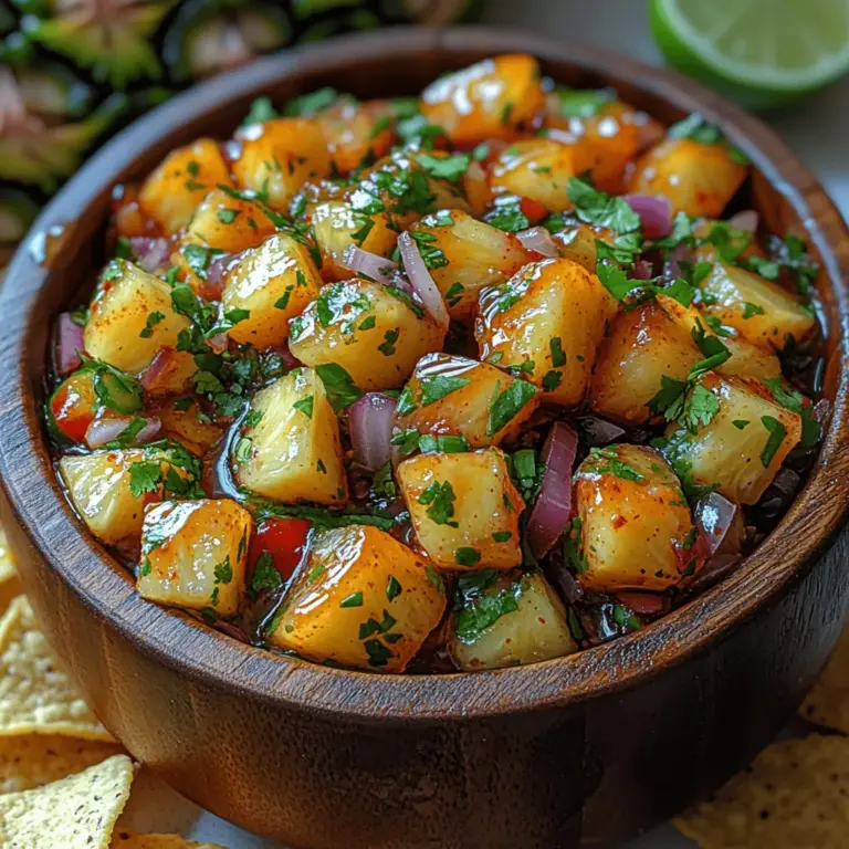 Die Tropen-Hitzewelle Salsa setzt sich aus einer Vielzahl von frischen Zutaten zusammen, die zusammen ein harmonisches Geschmacksprofil ergeben. Hier sind die Hauptzutaten, die Sie für dieses köstliche Rezept benötigen: