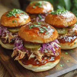 Die Auswahl der richtigen Zutaten ist entscheidend für den Geschmack und die Textur Ihrer BBQ Pulled Chicken Sliders. Lassen Sie uns die Hauptbestandteile und deren Bedeutung für das Rezept näher betrachten.