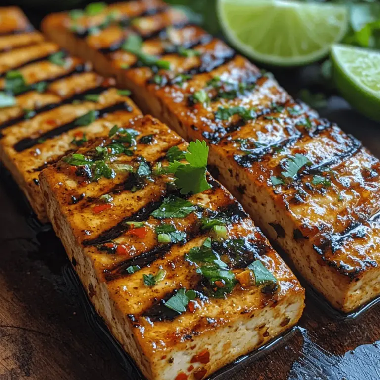 Um diesen köstlichen Zesty Chili-Lime Gegrillten Tofu zuzubereiten, benötigen Sie eine Reihe von frischen und geschmackvollen Zutaten. Hier ist eine detaillierte Übersicht der benötigten Zutaten: