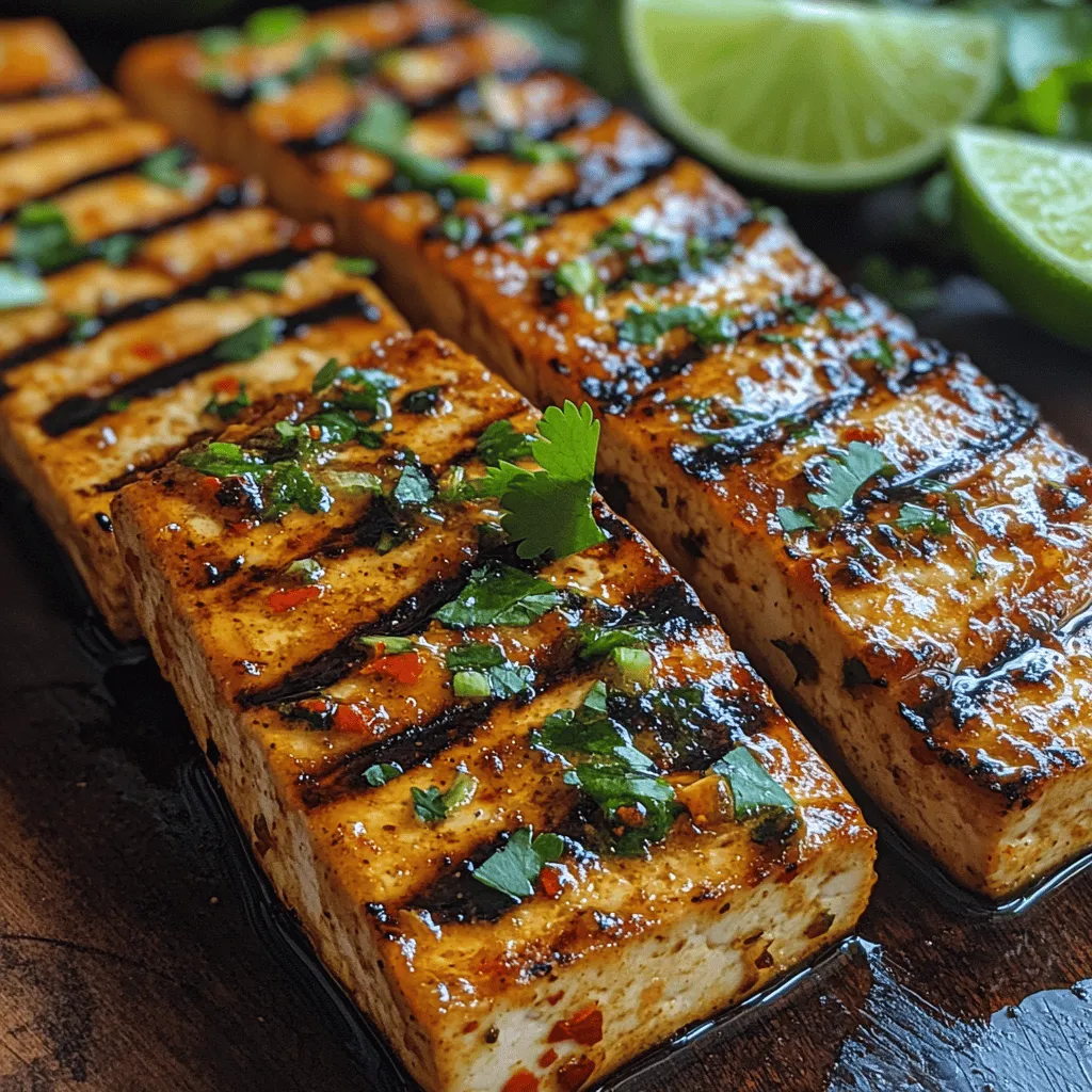 Um diesen köstlichen Zesty Chili-Lime Gegrillten Tofu zuzubereiten, benötigen Sie eine Reihe von frischen und geschmackvollen Zutaten. Hier ist eine detaillierte Übersicht der benötigten Zutaten:
