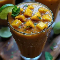 Die Auswahl der richtigen Zutaten ist entscheidend für den Geschmack und die Qualität Ihres Mango Bango. Hier ist eine detaillierte Beschreibung der Hauptbestandteile dieses Rezepts: