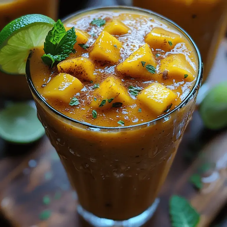 Die Auswahl der richtigen Zutaten ist entscheidend für den Geschmack und die Qualität Ihres Mango Bango. Hier ist eine detaillierte Beschreibung der Hauptbestandteile dieses Rezepts: