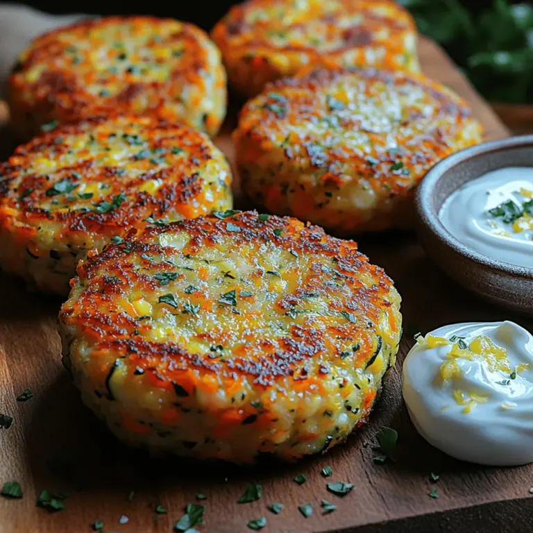 Die Basis dieser Küchlein bilden Zucchini und Karotten. Beide Gemüsesorten sind reich an Vitaminen, Ballaststoffen und Mineralstoffen, die entscheidend für eine ausgewogene Ernährung sind. Zucchini sorgt nicht nur für eine feuchte Konsistenz, sondern bringt auch eine Vielzahl von Nährstoffen mit, darunter Vitamin C und Kalium. Diese Gemüsesorte ist zudem kalorienarm, wodurch sie eine großartige Zutat für jeden gesunden Speiseplan darstellt.