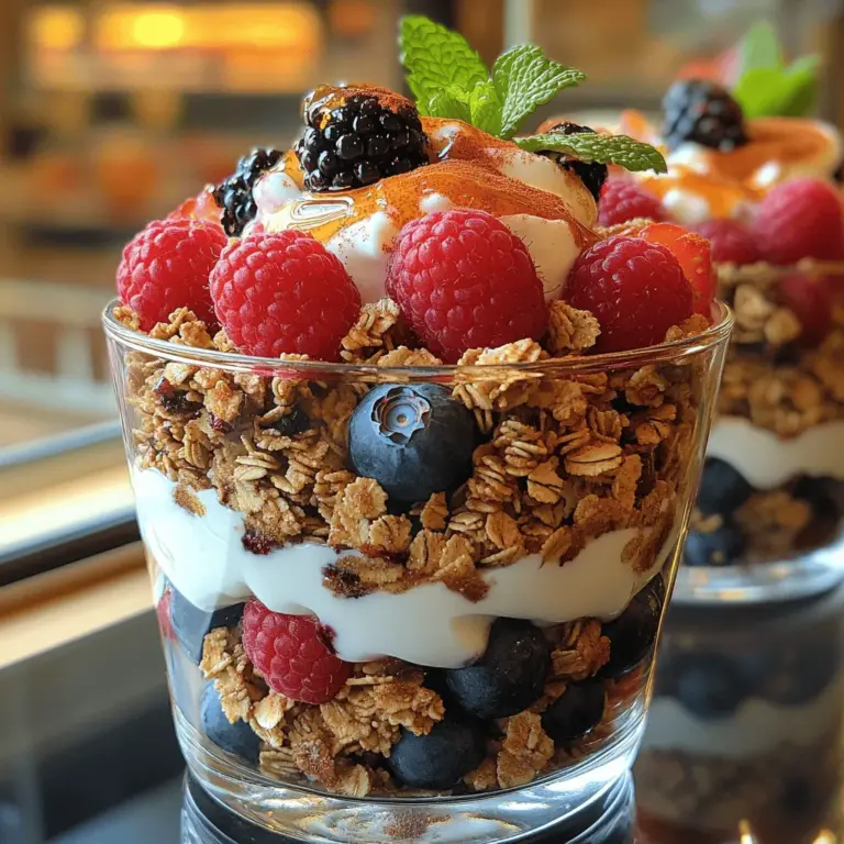 Das Beerenzauber Joghurt-Parfait ist ein köstliches und ansprechendes Dessert, das nicht nur geschmacklich überzeugt, sondern auch eine gesunde Wahl für Frühstück, Snack oder Nachmittagsleckerei darstellt. Diese erfrischende Kombination aus griechischem Joghurt, einer Vielzahl saftiger Beeren und knusprigem Granola ist nicht nur ein Fest für die Sinne, sondern auch ein Ausdruck der Liebe zur Natur und zur gesunden Ernährung. Ursprünglich aus der amerikanischen Frühstückskultur stammend, hat sich das Parfait auch in europäischen Küchen etabliert und wird dort als perfekter Energielieferant geschätzt.