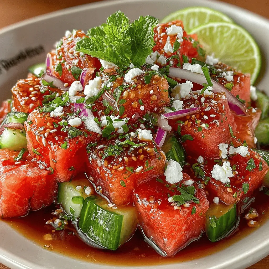 Die italienische Küche ist bekannt für ihre Vielfalt und die Verwendung frischer Zutaten, und die Würzige Wassermelonen-Delikatesse ist da keine Ausnahme. Diese erfrischende und gleichzeitig pikante Salatvariation ist nicht nur ein Fest für die Augen, sondern auch ein Hochgenuss für den Gaumen. Die Kombination aus süßer Wassermelone, knackiger Gurke und der Schärfe von Jalapeños sorgt für ein unvergessliches Geschmackserlebnis, das perfekt für heiße Sommertage ist.