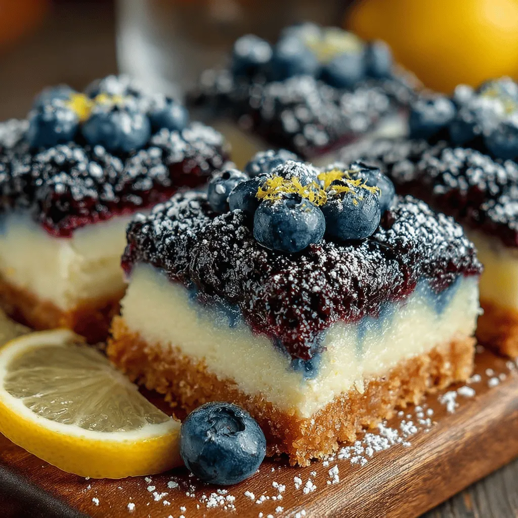Wenn Sie auf der Suche nach einem erfrischenden Dessert sind, das sowohl köstlich als auch einfach zuzubereiten ist, dann sind die Zesty Blueberry Lemon Dream Bars genau das Richtige für Sie. Diese unwiderstehlichen Bars vereinen die süße Frische von Blaubeeren mit der spritzigen Note von Zitronen und schaffen so ein Geschmackserlebnis, das ideal für warme Sommertage ist. Ob als süßer Snack für die Familie oder als Highlight bei Ihrer nächsten Feier, diese Bars sind ein echter Publikumsliebling.