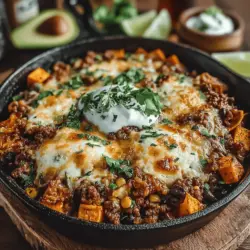 In der heutigen schnelllebigen Welt, in der Fertiggerichte und Fast Food oft die Oberhand gewinnen, ist es wichtiger denn je, Zeit in die Zubereitung von selbstgemachten Mahlzeiten zu investieren. Die Süßkartoffel & Puten-Enchilada-Pfanne ist ein perfektes Beispiel für ein Gericht, das nicht nur lecker, sondern auch nährstoffreich und einfach zuzubereiten ist. Dieses Rezept vereint die gesunde Süße von Süßkartoffeln mit würzigem Putenfleisch und einer Vielzahl von Gemüse, was es zu einer ausgewogenen Mahlzeit für die ganze Familie macht.