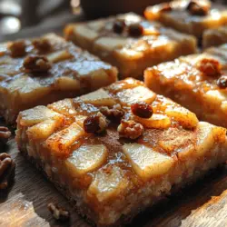 Süße Apfel-Haferflocken-Riegelschnitten sind nicht nur ein köstlicher Snack, sondern auch eine gesunde Option, die sich perfekt für ein schnelles Frühstück oder einen Energieschub während des Tages eignet. Die Kombination aus Haferflocken, frischen Äpfeln und aromatischen Gewürzen ergibt ein wunderbar saftiges und nahrhaftes Gebäck, das sowohl Kinder als auch Erwachsene begeistert. Diese Riegelschnitten sind nicht nur einfach zuzubereiten, sondern auch vielseitig, da sie sich nach Belieben mit verschiedenen Zutaten variieren lassen.