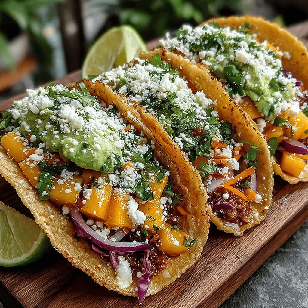 Willkommen zu einem aufregenden und erfrischenden Rezept, das den Geschmack des Sommers direkt auf Ihren Tisch bringt: die tropischen Mango Tacos. Diese lebendige und gesunde Mahlzeit ist nicht nur köstlich, sondern auch einfach zuzubereiten und perfekt für jedes Fest oder eine entspannte Mahlzeit zu Hause. Mango Tacos haben sich in den letzten Jahren zu einem beliebten Trend entwickelt, besonders bei Feinschmeckern und Gesundheitsbewussten, die nach neuen und aufregenden Möglichkeiten suchen, ihre Lieblingszutaten zu genießen.