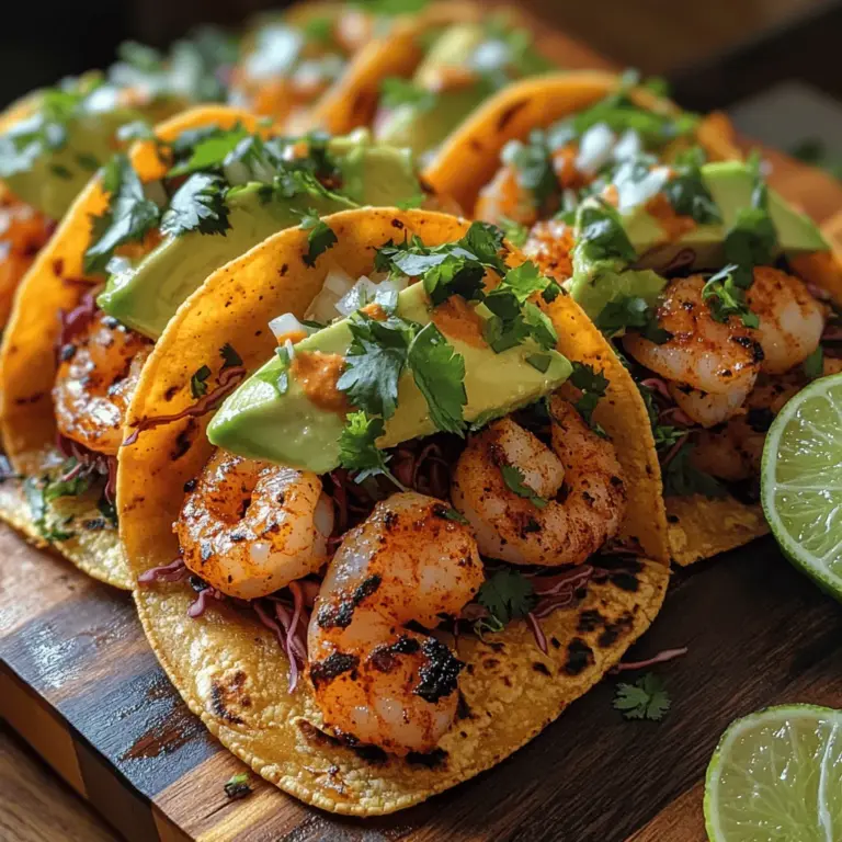 Die rauchigen Chipotle Garnelen Tacos sind ein wahres Fest für die Sinne und bringen das Beste der mexikanischen Küche auf den Tisch. Dieses Rezept vereint würzige, mariniert Garnelen mit der Frische von Gemüse und dem unverwechselbaren Geschmack von Chipotle, der aufregenden Chili in Adobo-Sauce. Tacos sind nicht nur ein beliebtes Streetfood, sondern auch ein Symbol für die Vielfalt und den Reichtum der mexikanischen Esskultur. Sie sind einfach zuzubereiten und garantieren ein Geschmackserlebnis, das sowohl bei Familienessen als auch bei geselligen Abenden mit Freunden begeistert.
