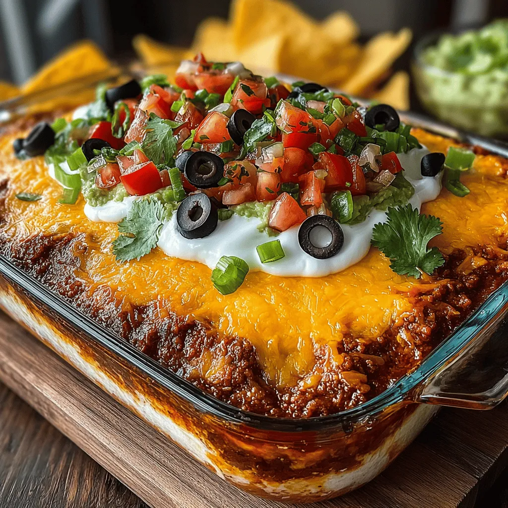 Willkommen in der bunten Welt der mexikanischen Küche! Heute präsentiere ich Ihnen ein Rezept, das nicht nur köstlich, sondern auch einfach zuzubereiten ist: der Fiesta Schicht-Dip mit Taco-Bohnen. Dieses Rezept ist perfekt für jede Art von Feier, sei es eine entspannte Grillparty, ein Geburtstag oder einfach ein gemütlicher Abend mit Freunden. Der Dip ist nicht nur geschmacklich ein Hit, sondern bietet auch eine wunderbare Möglichkeit, verschiedene Texturen und Aromen in einer einzigen Schüssel zu vereinen.