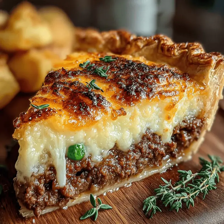Der herzhafte Rinderhackfleisch- und Kartoffelkuchen ist ein klassisches Gericht, das in vielen Küchen geschätzt wird. Er vereint die Aromen von saftigem Rinderhackfleisch und zarten Kartoffeln unter einer knusprigen Teighülle. Dieses Rezept ist nicht nur ein Genuss für den Gaumen, sondern auch eine hervorragende Möglichkeit, eine nahrhafte Mahlzeit für die ganze Familie zu zaubern. Besonders in den kühleren Monaten ist dieser Kuchen eine wahre Wohltat, die sowohl sättigt als auch wärmt.