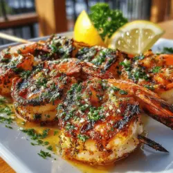 Die gegrillten Knoblauchbutter-Garnelen-Spieße sind ein wahrer Genuss für jeden Meeresfrüchte-Liebhaber. Dieses Rezept hat seine Wurzeln in der mediterranen Küche, wo frische Meeresfrüchte und aromatische Kräuter eine zentrale Rolle spielen. Die Kombination aus saftigen Garnelen, aromatischer Knoblauchbutter und einem Hauch von Zitrone macht dieses Gericht zu einem unverzichtbaren Highlight bei Grillabenden, Familienfeiern oder einfach nur, um den Alltag kulinarisch zu verschönern.