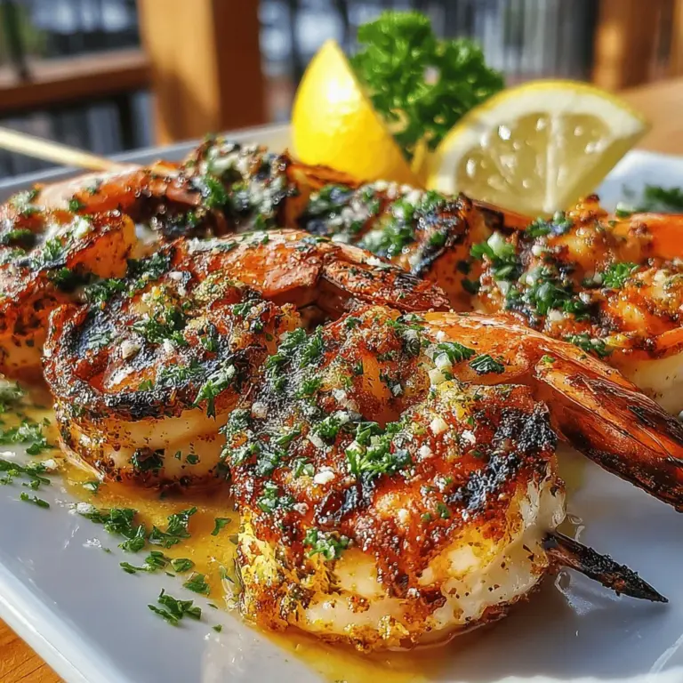 Die gegrillten Knoblauchbutter-Garnelen-Spieße sind ein wahrer Genuss für jeden Meeresfrüchte-Liebhaber. Dieses Rezept hat seine Wurzeln in der mediterranen Küche, wo frische Meeresfrüchte und aromatische Kräuter eine zentrale Rolle spielen. Die Kombination aus saftigen Garnelen, aromatischer Knoblauchbutter und einem Hauch von Zitrone macht dieses Gericht zu einem unverzichtbaren Highlight bei Grillabenden, Familienfeiern oder einfach nur, um den Alltag kulinarisch zu verschönern.