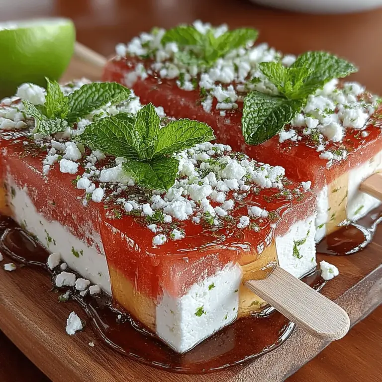 Wenn die Temperaturen steigen und die Sonne strahlt, gibt es kaum etwas Erfrischenderes als ein köstliches Eis. Die cremigen Wassermelonen-Feta-Pops sind nicht nur eine Augenweide, sondern auch eine wahre Geschmacksexplosion. Diese einzigartigen Popsicles kombinieren die süße Frische der Wassermelone mit dem salzigen Geschmack des Feta-Käses und einer cremigen Joghurtbasis – perfekt für heiße Sommertage, Grillpartys oder als gesunder Snack für die ganze Familie.
