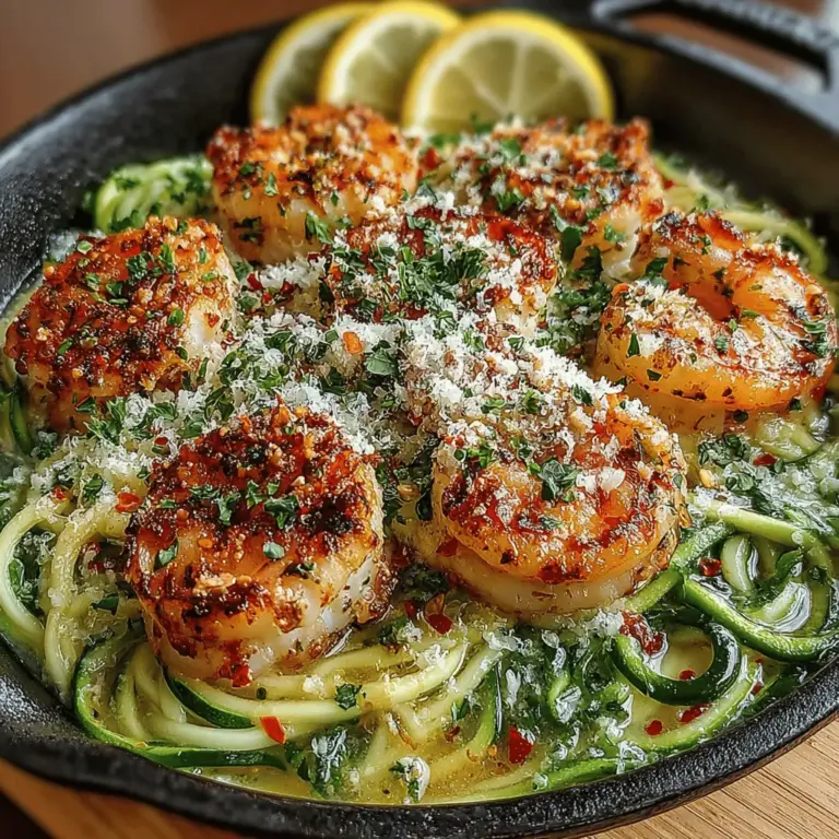 Willkommen zu einem köstlichen kulinarischen Erlebnis! Knoblauch-Butter-Garnelen mit Zoodles sind nicht nur ein wahres Geschmackserlebnis, sondern auch eine gesunde und schnelle Option für alle, die eine köstliche Mahlzeit in nur 20 Minuten zubereiten möchten. Dieses Rezept ist perfekt für hektische Wochentage, wenn die Zeit knapp ist, aber dennoch ein beeindruckendes Gericht auf den Tisch kommen soll.