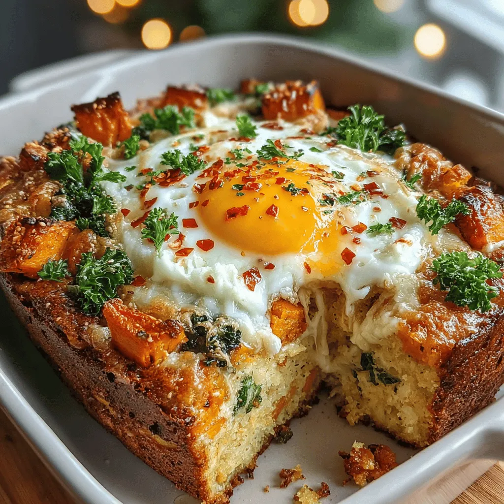 Der herzhafte Süßkartoffel- und Grünkohl-Frühstücksauflauf ist ein wahres Highlight für alle, die ein nährstoffreiches und köstliches Frühstück genießen möchten. Dieses Gericht kombiniert die süße, cremige Textur von Süßkartoffeln mit dem herzhaften Geschmack von Grünkohl, was nicht nur den Gaumen erfreut, sondern auch voller wertvoller Nährstoffe ist. In den letzten Jahren haben Frühstücksaufläufe an Beliebtheit gewonnen, besonders bei gesundheitsbewussten Essern, die nach nahrhaften und schmackhaften Alternativen suchen.