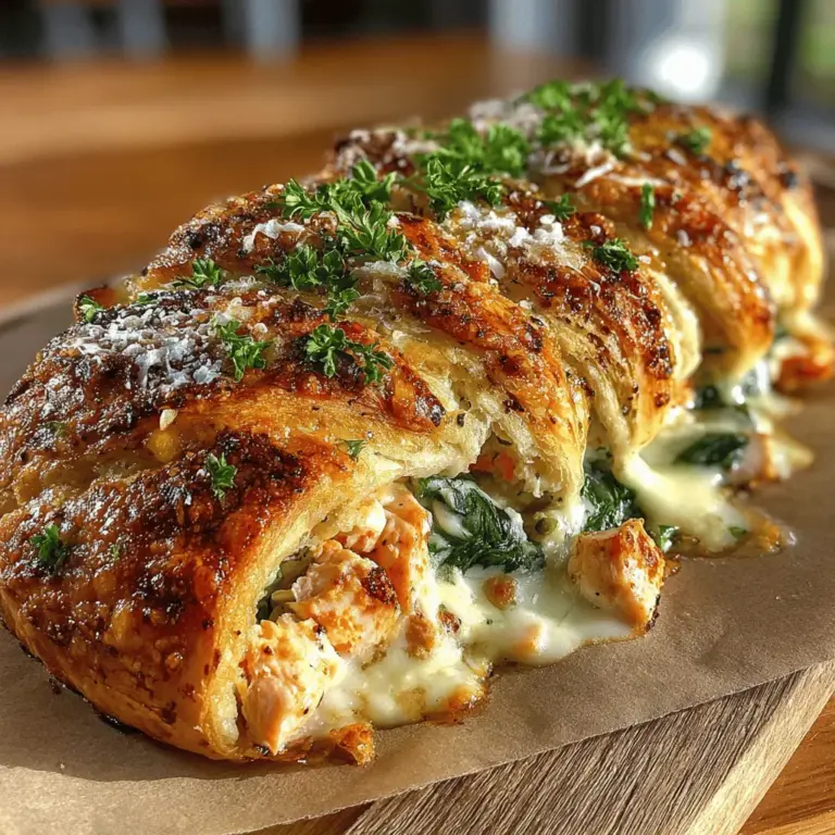 In der heutigen schnelllebigen Welt ist die Zubereitung von leckerem und nahrhaftem Essen oft eine Herausforderung. Doch Rezepte spielen eine entscheidende Rolle in der modernen Küche, da sie nicht nur eine Anleitung bieten, sondern auch die Kreativität und den Genuss des Kochens fördern. Eines dieser Rezepte, das sowohl einfach zuzubereiten als auch unglaublich schmackhaft ist, ist der Baked Chicken Alfredo Crescent Braid. Dieses Gericht kombiniert zartes Hähnchenfleisch mit einer cremigen Alfredo-Soße und wird in knusprigem Croissant-Teig gebacken. Es eignet sich hervorragend für Familienabende, Partys oder einfach als schnelles Abendessen unter der Woche.